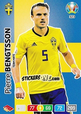 Sticker Pierre Bengtsson - UEFA Euro 2020 Preview. Adrenalyn XL n. 323 - Panini
