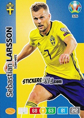 Sticker Sebastian Larsson - UEFA Euro 2020 Preview. Adrenalyn XL - Panini