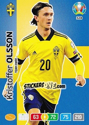 Sticker Kristoffer Olsson - UEFA Euro 2020 Preview. Adrenalyn XL n. 328 - Panini