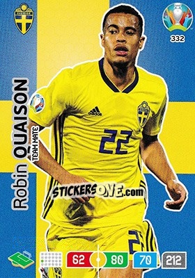 Sticker Robin Quaison - UEFA Euro 2020 Preview. Adrenalyn XL n. 332 - Panini