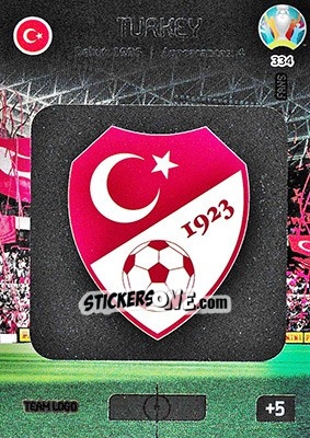 Sticker Team Logo - UEFA Euro 2020 Preview. Adrenalyn XL n. 334 - Panini
