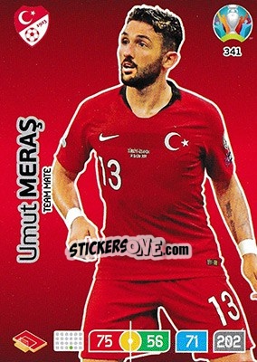 Sticker Umut Meraş - UEFA Euro 2020 Preview. Adrenalyn XL - Panini