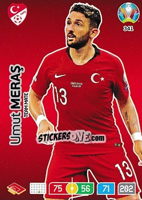 Sticker Umut Meraş - UEFA Euro 2020 Preview. Adrenalyn XL n. 341 - Panini