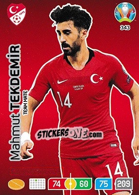 Sticker Mahmut Tekdemir - UEFA Euro 2020 Preview. Adrenalyn XL - Panini