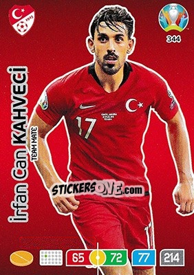 Sticker Irfan Can Kahveci - UEFA Euro 2020 Preview. Adrenalyn XL - Panini