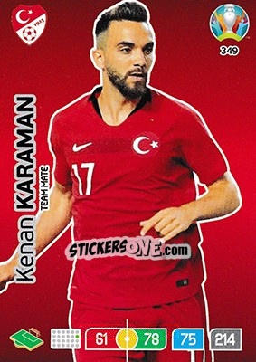 Sticker Kenan Karaman - UEFA Euro 2020 Preview. Adrenalyn XL n. 349 - Panini