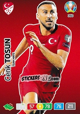 Sticker Cenk Tosun - UEFA Euro 2020 Preview. Adrenalyn XL - Panini