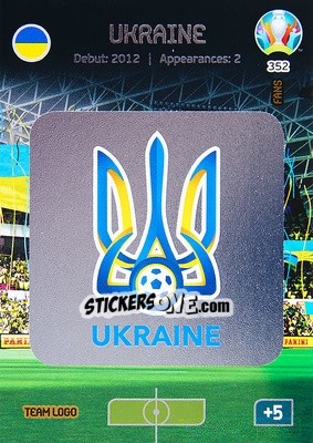 Figurina Team Logo - UEFA Euro 2020 Preview. Adrenalyn XL - Panini
