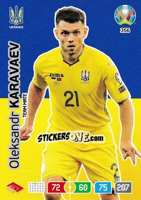 Figurina Oleksandr Karavaev - UEFA Euro 2020 Preview. Adrenalyn XL - Panini