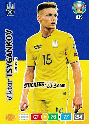 Cromo Viktor Tsygankov - UEFA Euro 2020 Preview. Adrenalyn XL - Panini