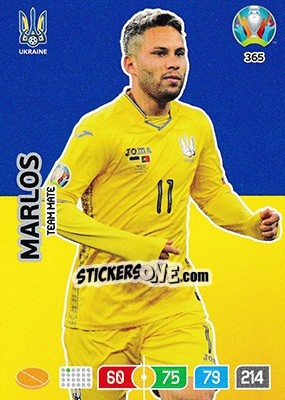 Sticker Marlos - UEFA Euro 2020 Preview. Adrenalyn XL - Panini