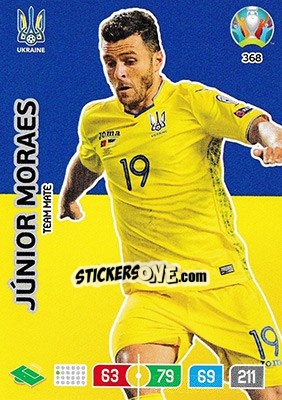 Sticker Júnior Moraes - UEFA Euro 2020 Preview. Adrenalyn XL n. 368 - Panini