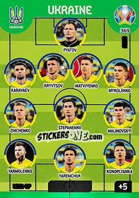 Figurina Line-Up - UEFA Euro 2020 Preview. Adrenalyn XL - Panini