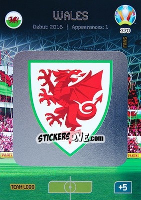 Sticker Team Logo - UEFA Euro 2020 Preview. Adrenalyn XL n. 370 - Panini