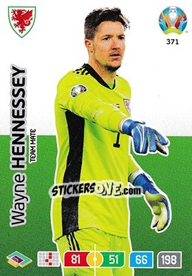 Sticker Wayne Hennessey - UEFA Euro 2020 Preview. Adrenalyn XL - Panini