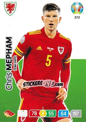 Sticker Chris Mepham - UEFA Euro 2020 Preview. Adrenalyn XL n. 372 - Panini
