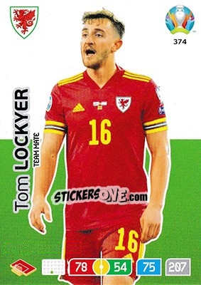Sticker Tom Lockyer - UEFA Euro 2020 Preview. Adrenalyn XL n. 374 - Panini