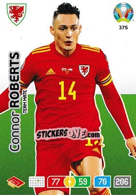 Figurina Connor Roberts - UEFA Euro 2020 Preview. Adrenalyn XL - Panini