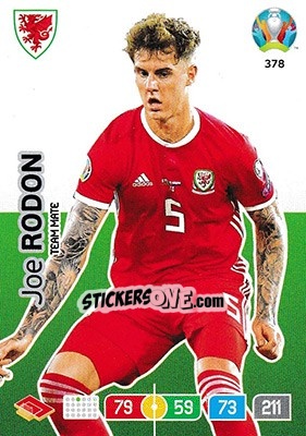 Cromo Joe Rodon - UEFA Euro 2020 Preview. Adrenalyn XL - Panini