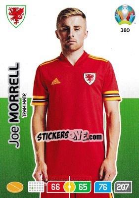 Sticker Joe Morrell - UEFA Euro 2020 Preview. Adrenalyn XL n. 380 - Panini