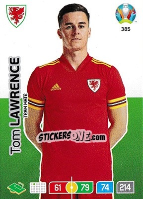 Sticker Tom Lawrence - UEFA Euro 2020 Preview. Adrenalyn XL n. 385 - Panini