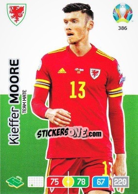 Sticker Kieffer Moore - UEFA Euro 2020 Preview. Adrenalyn XL n. 386 - Panini