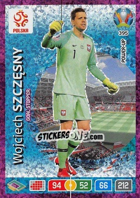 Sticker Wojciech Szczęsny - UEFA Euro 2020 Preview. Adrenalyn XL n. 395 - Panini