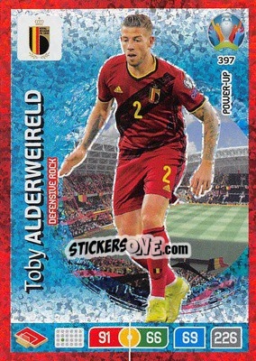 Sticker Toby Alderweireld - UEFA Euro 2020 Preview. Adrenalyn XL n. 397 - Panini