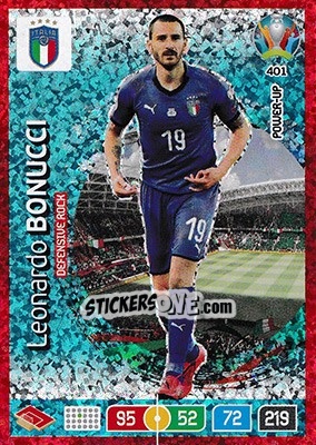 Sticker Leonardo Bonucci - UEFA Euro 2020 Preview. Adrenalyn XL n. 401 - Panini