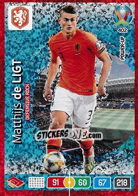 Figurina Matthijs de Ligt - UEFA Euro 2020 Preview. Adrenalyn XL - Panini