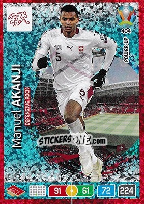 Sticker Manuel Akanji - UEFA Euro 2020 Preview. Adrenalyn XL n. 404 - Panini