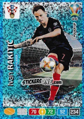 Sticker Ivan Rakitic - UEFA Euro 2020 Preview. Adrenalyn XL n. 406 - Panini