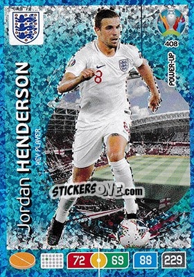 Sticker Jordan Henderson - UEFA Euro 2020 Preview. Adrenalyn XL n. 408 - Panini