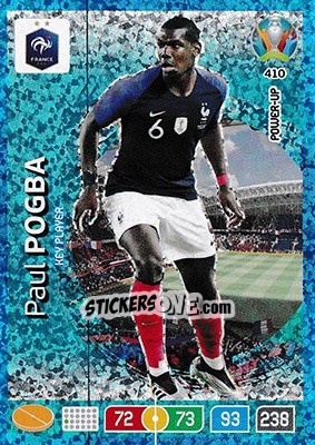 Cromo Paul Pogba - UEFA Euro 2020 Preview. Adrenalyn XL - Panini