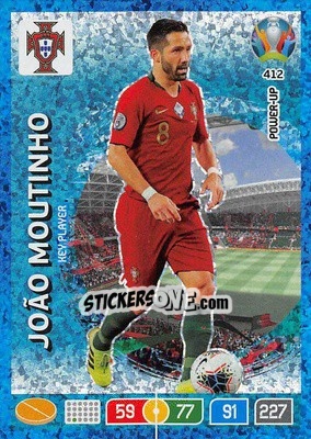 Sticker João Moutinho - UEFA Euro 2020 Preview. Adrenalyn XL n. 412 - Panini