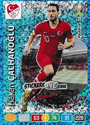 Sticker Hakan Çalhanoğlu - UEFA Euro 2020 Preview. Adrenalyn XL n. 414 - Panini