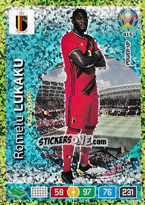 Sticker Romelu Lukaku - UEFA Euro 2020 Preview. Adrenalyn XL n. 415 - Panini