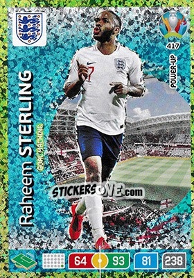 Sticker Raheem Sterling - UEFA Euro 2020 Preview. Adrenalyn XL n. 417 - Panini