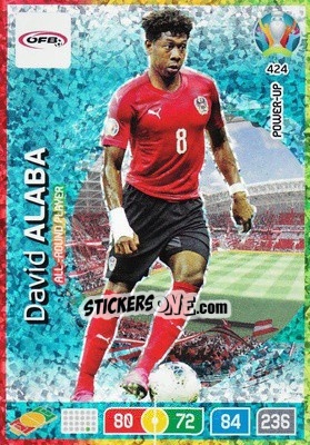 Sticker David Alaba - UEFA Euro 2020 Preview. Adrenalyn XL - Panini