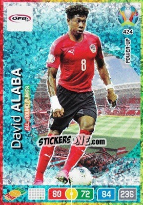Sticker David Alaba - UEFA Euro 2020 Preview. Adrenalyn XL n. 424 - Panini