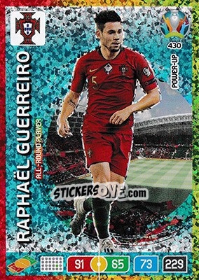 Sticker Raphaël Guerreiro - UEFA Euro 2020 Preview. Adrenalyn XL n. 430 - Panini