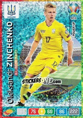 Cromo Oleksandr Zinchenko - UEFA Euro 2020 Preview. Adrenalyn XL - Panini