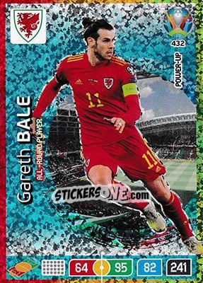 Sticker Gareth Bale - UEFA Euro 2020 Preview. Adrenalyn XL n. 432 - Panini