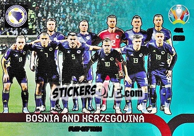 Sticker Bosnia and Herzegovina - UEFA Euro 2020 Preview. Adrenalyn XL n. 451 - Panini
