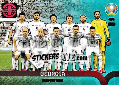 Sticker Georgia - UEFA Euro 2020 Preview. Adrenalyn XL - Panini