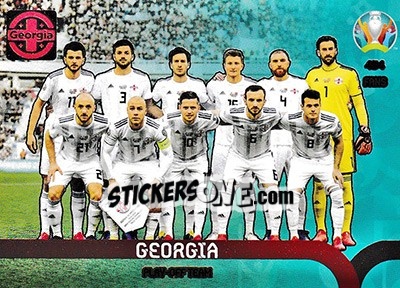 Figurina Georgia - UEFA Euro 2020 Preview. Adrenalyn XL - Panini