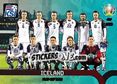 Sticker Iceland - UEFA Euro 2020 Preview. Adrenalyn XL n. 457 - Panini