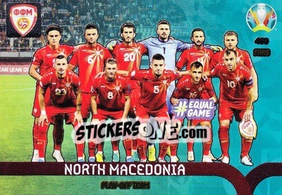 Sticker North Macedonia - UEFA Euro 2020 Preview. Adrenalyn XL n. 460 - Panini
