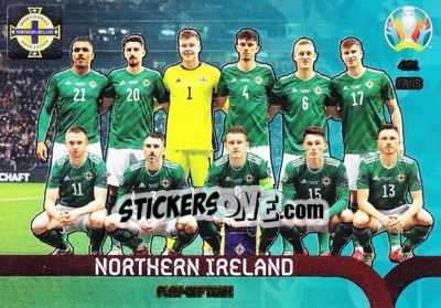 Sticker Northern Ireland - UEFA Euro 2020 Preview. Adrenalyn XL - Panini
