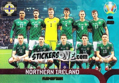 Sticker Northern Ireland - UEFA Euro 2020 Preview. Adrenalyn XL n. 461 - Panini